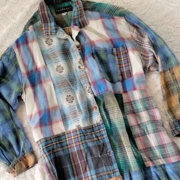 Vintage Flannel Dress 👗 - Picture 2 of 9